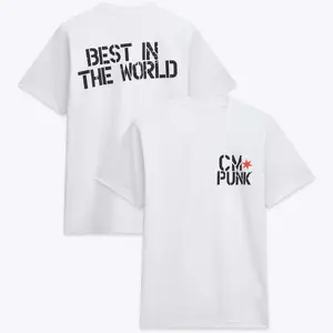 Men's Mitchell & Ness White CM Punk T-Shirt Professional Wrestler Tee For Man and Woman Unisex T-Shirt, Hoodie, Sweatshirt Menswear Fitted