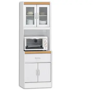 Hodedah HIK96 WHITE Kitchen Cabinet