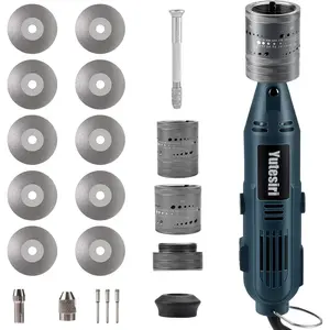 Tungsten Electrode Sharpener For TIG,6 Sizes 8 Angles Tungsten Electrode Head,Versatile Multi-Angle,TIG accessories With Cut-Off Slot,10 Wheels, 3 CNC Mandrels