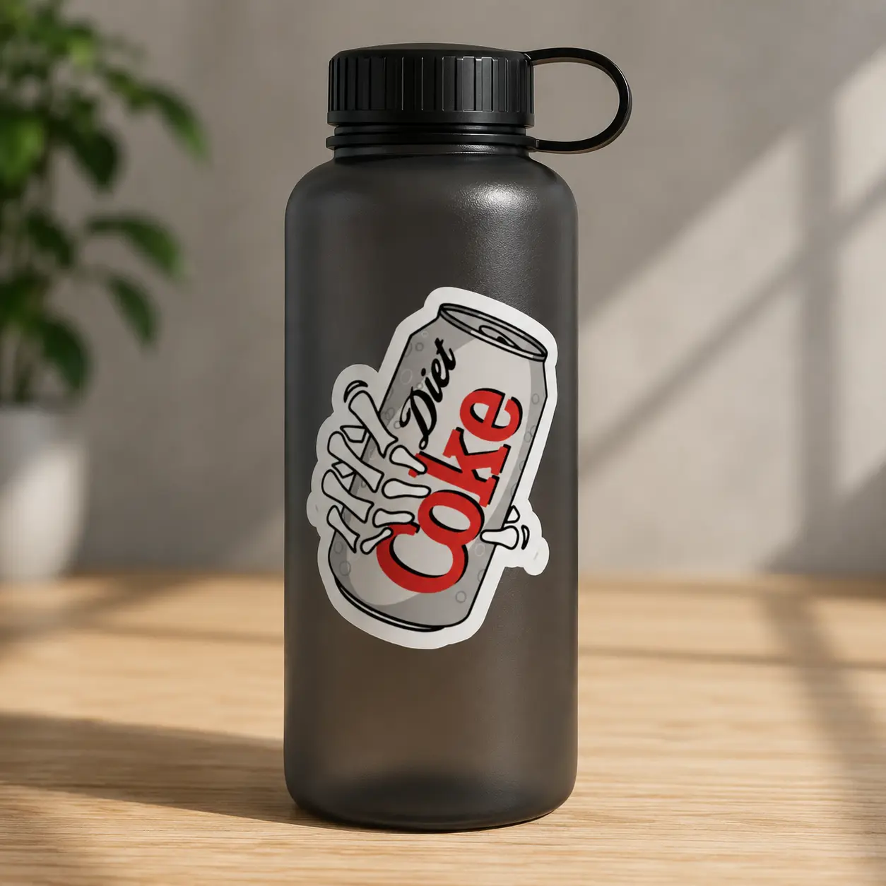 Diet Coke Skeleton Hand Sticker