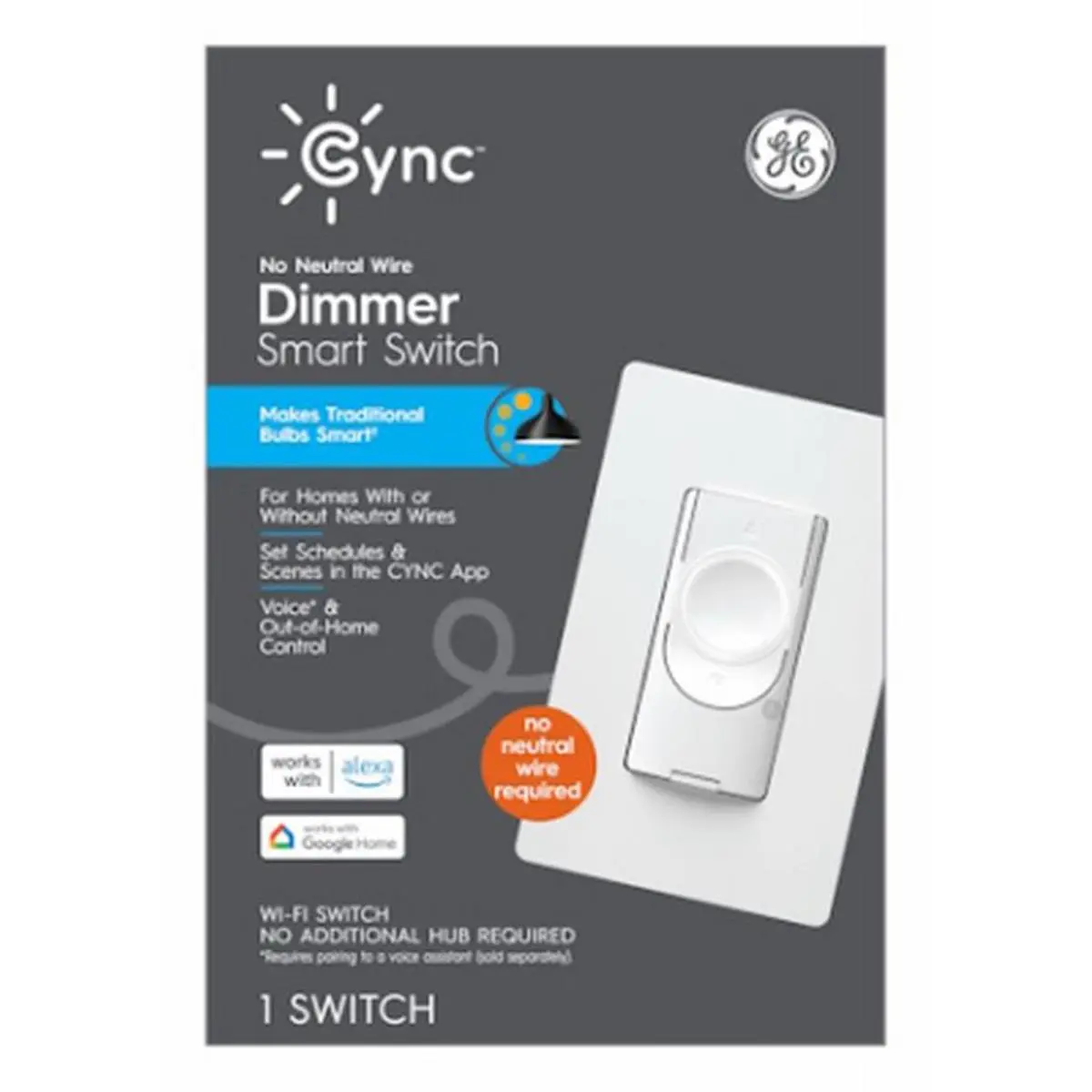 GE Lighting 100705 Cync Moti Smart Dimmer Switch