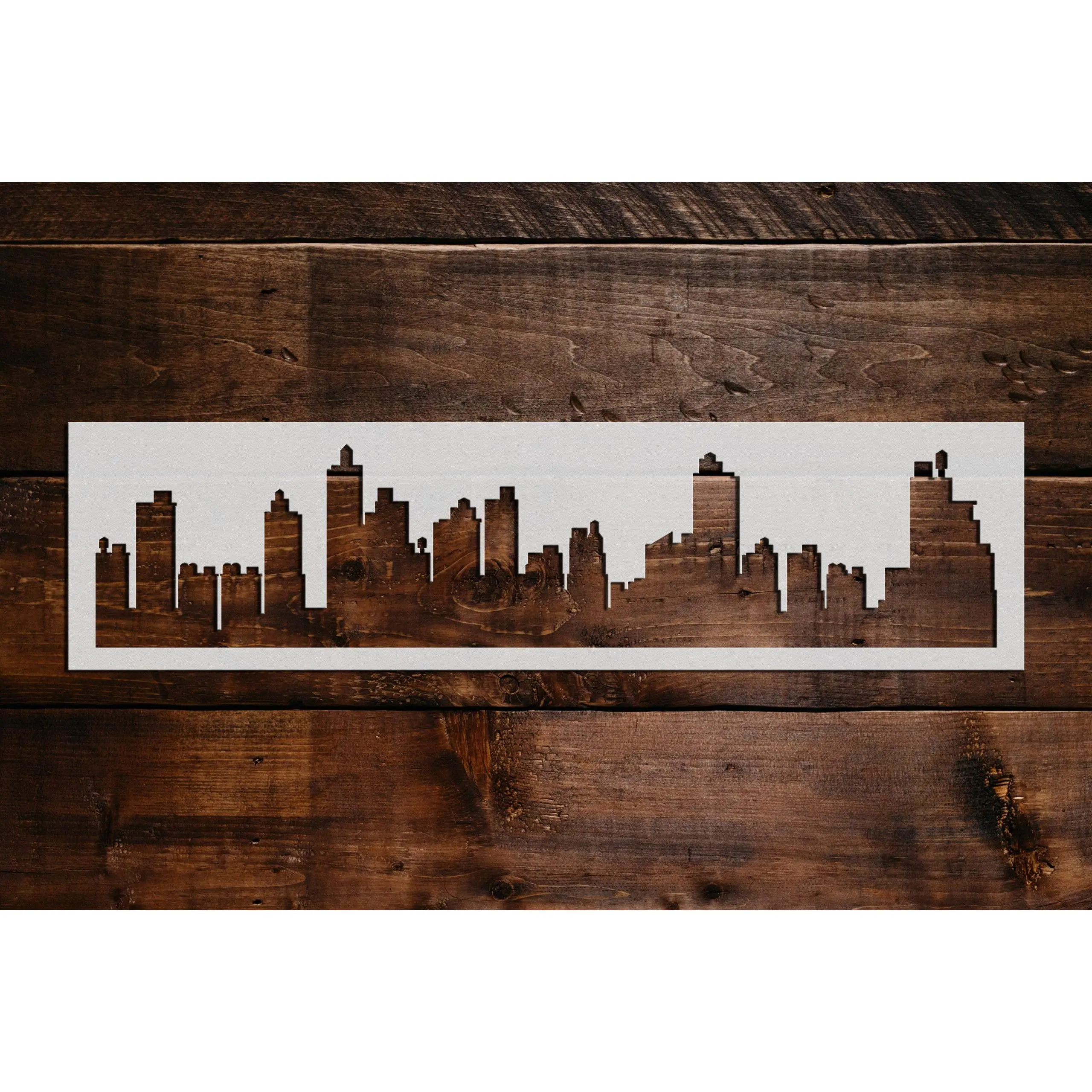 City Skyline Stencil - Art and Wall Stencil