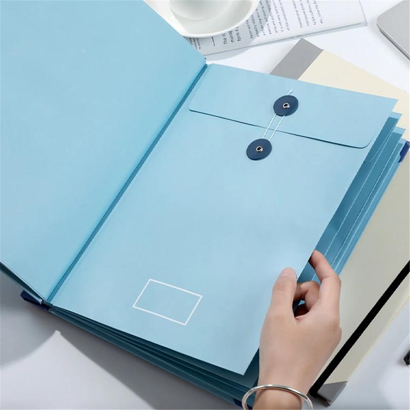 Important Document Organizer Personal Binder Organizer with Labels Accordion File Stylish Binder for Storing Important Papers, Certificates, Passports, Photos, and Letters organizador de documentos