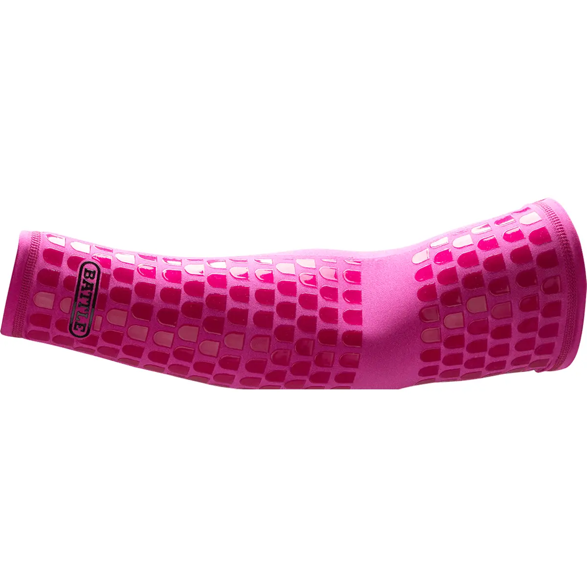 Battle Sports Ultra-Stick Football Full Arm Sleeve, Breathable Lycra Spandex with Turf Burn Protection for Improved Performance - Pink, Defend Against Turf Burns