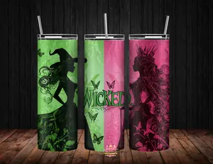 Wicked Witch Themed 20oz Tumbler Cup for Kids and Adults - Portable Mug for Water and Juice - Bottle, Drinkware skinny tumbler bottle drinkware festive drink stainless steel washable mug cute tumblers travel coffee stylish gifts christmas