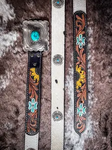 Myra Bag - Klepto Hand Tooled Concho Belt