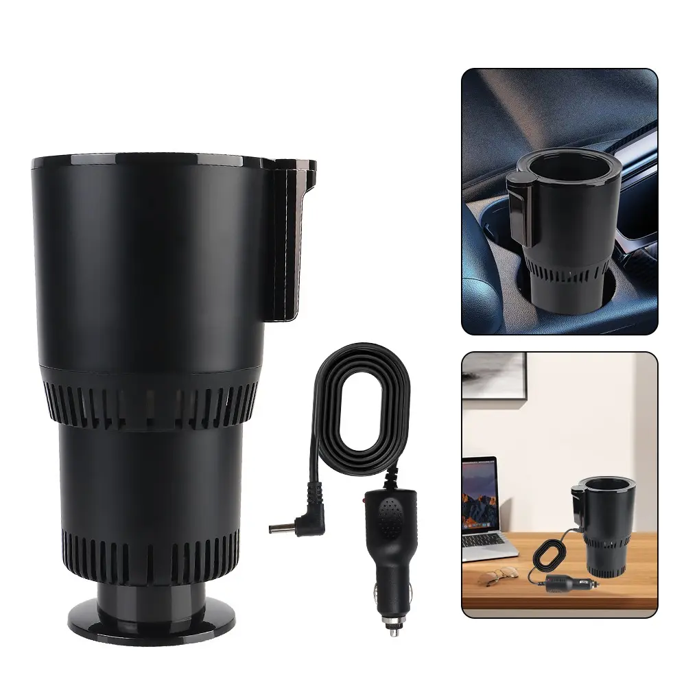 Car Multifunctional Cooling Heating Cup Holder Water Warmer BottleRefrigeration Kettle Temperature Display DC 12V HeatPreservation Smart Cup