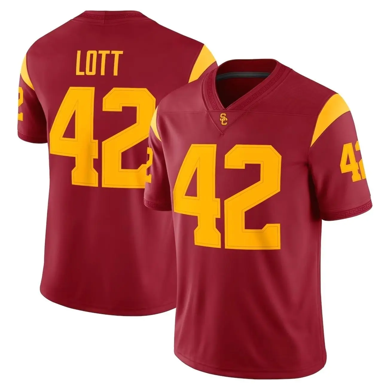 Unisex Football Lott 42 USC Trojans Team Game Football Jersey - Cardinal