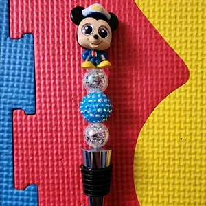 Beaded adorable wine stopper.