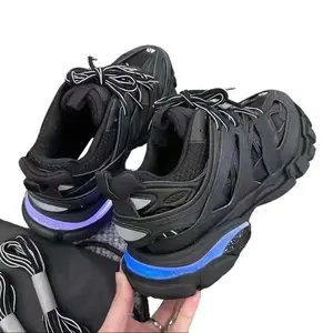 2026 Luxury Designer Track 3.0 LED Sneakers – Retro Bright Light-Up Shoes, Premium Upper Shock-Absorbing Cushion, Anti-Slip Sole, Warm for Sporty Street Fashion & Daily Wear!