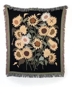 Sunflower Bouquet Throw Blanket