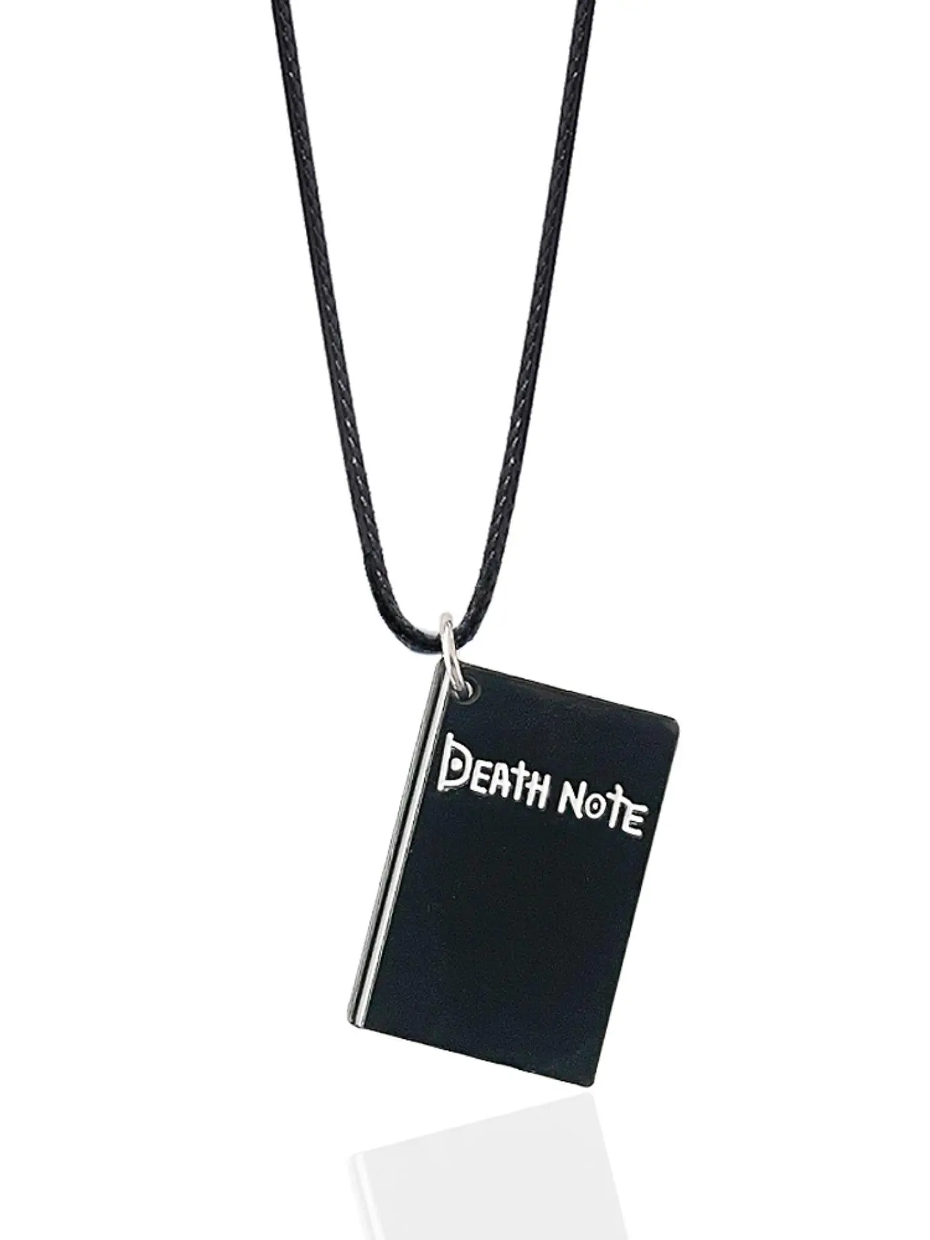 Death Note Letter Design Alloy Pendant Necklace, Initial Letter Necklace, Fashion Jewelry for Party, Daily Clothing Decor, Trendy All-match & Exquisite Jewelry for Birthday Gift, Modern Versatile Accessories, Costume Jewelry Necklace