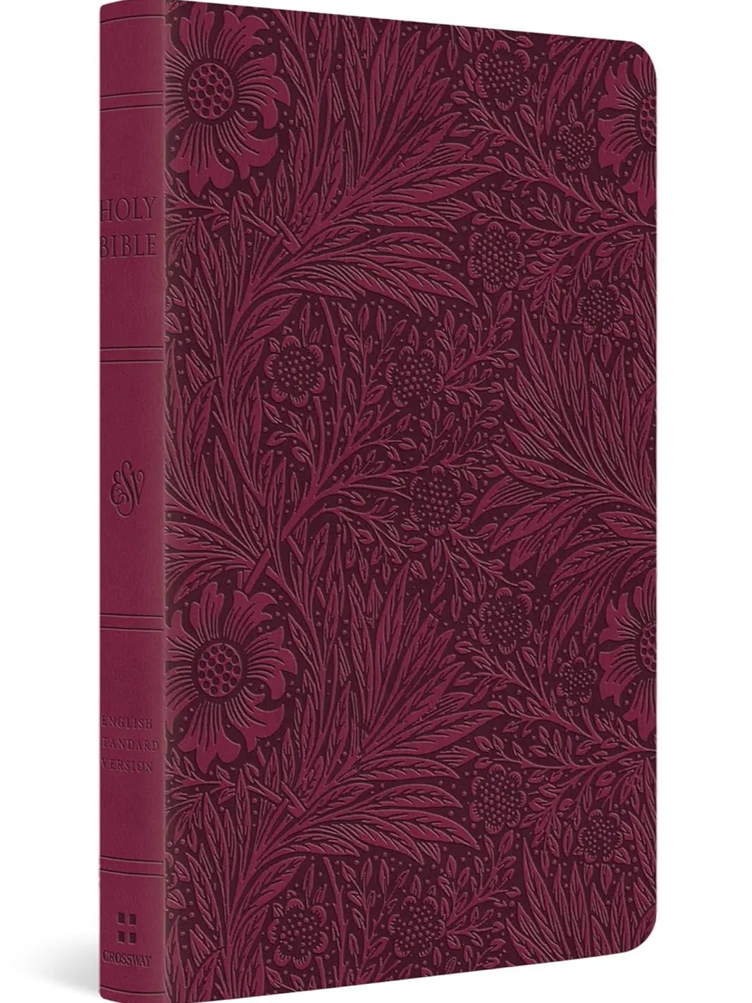 ESV Large Print Value Thinline Bible - TruTone Raspberry Floral Imitation Leather, English Standard Version ESV Bibles with Aesthetic Appeal & Durability for Daily Reading, Meaningful Gift