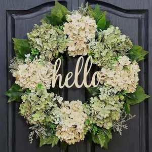 Luxury Embroidered Flower Wreath  European and American Handmade Wall & Door Decor
