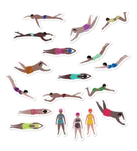 Swimmers Home Decor Tattoos