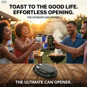 YTF Universal beverage can opener bottle opener， suitable for draft beer, soda and other beverages, it is the best tool for the beach, bonfire party， barbecue party, suitable for any size of cans, is a must-have tool in the kitchen