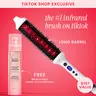 Long Barrel Infrared Thermal Brush & Heat Curler, Frizz-Free Red Light Technology for Less Damage, Extended Barrel for Long Hair, Easy to Use, BondiBoost TikTok Shop Exclusive, FREE Miracle Mist Leave-In Conditioner + Heat Protect