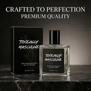 Pheromone-Enhanced Eau de Cologne 50ml-Toxically Masculine-Lemon,Bergamot,Mint,Lavender,Sandalwood-Fragrance gift-Mother's Day gifts