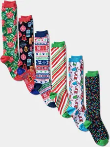 6 Pack Knee High Christmas Socks (Copy)