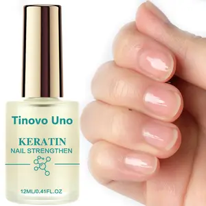 Tinovo Uno New Arrival Nail Care Solution KERATIN NAIL STRENGTHEN Strengthener and Hardener, Fortifies Nails to Prevent Splitting，Chipping and Breaking,Enhances Nails Beauty, Super Glossy and Hard Shield, Fast Dry, No UV/LED Lamp Baking,Nail Art DIY