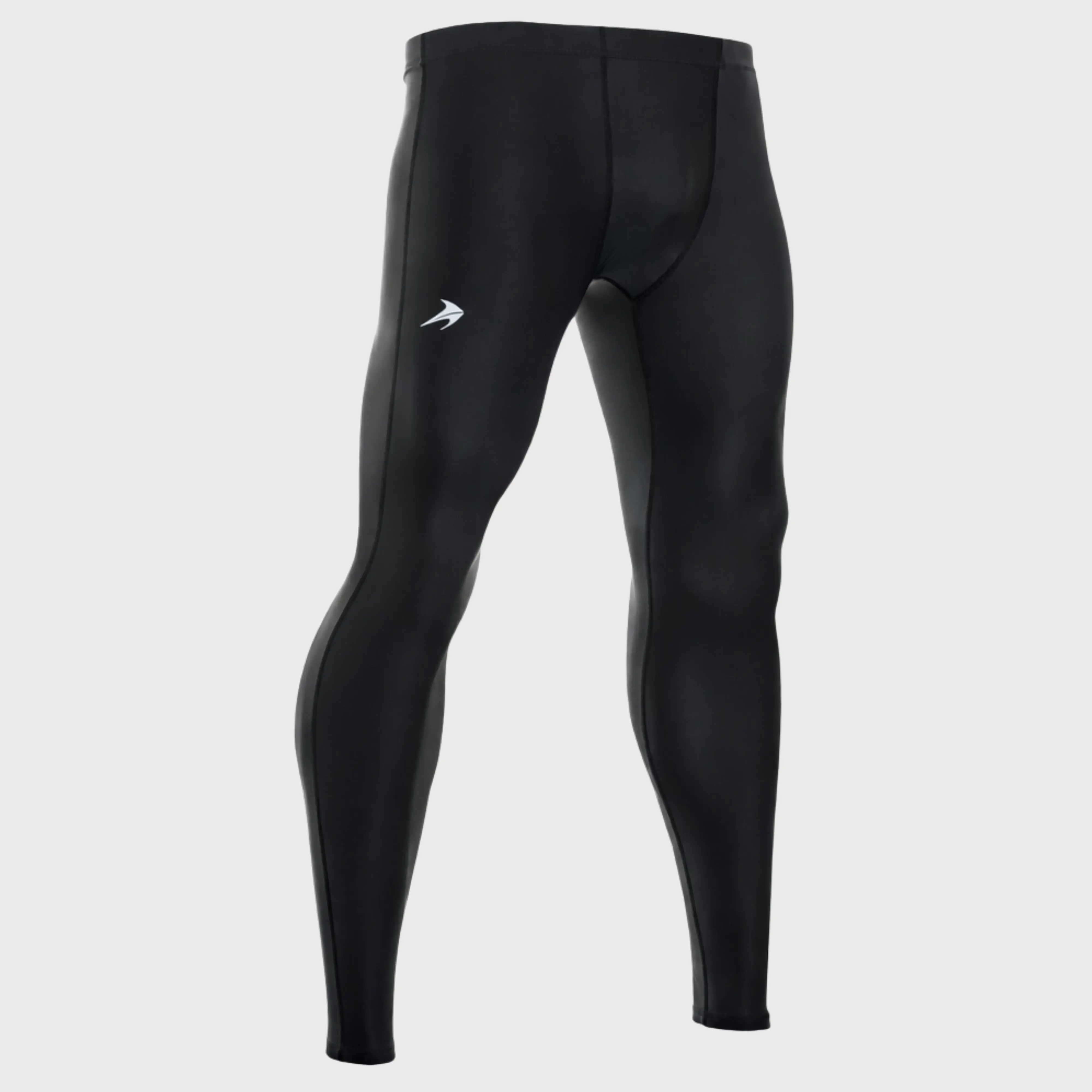 Body-fit Men's Sports Leggings, Compression Base Layer Tights in Stretch Nylon for Workouts, Muscle Support & Quick Recovery, Comfortable Stretch Men's Sports Leggings, Base Layer Men's Sports Leggings, Fitted Compression Men's Sports Leggings