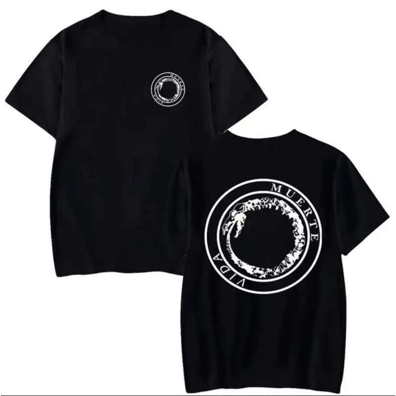 Canserbero Vida All We Need Is Love Album Round Neck T-Shirt, Unisex Casual Streetwear, Summer Menswear Top, Fan Gift, Women's Fashion Top Tshirt Crewneck Shortsleeve Tropical Shortsleeve Tropical