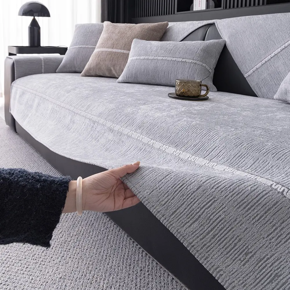 Modern Simple Luxury Sofa Cover, Pet-Friendly Washable Couch Protector, Non-Slip Design, Suitable for Living Room Study Office, Sofa Slipcover
