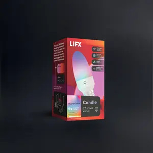 LIFX SuperColor Candle E26 Screw - 190 Lumens
