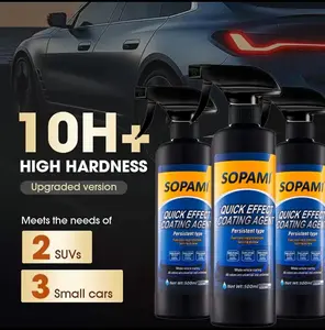 Sopami Nano-Quick Ceramic Coating for automobiles, featuring advanced ceramic technology for dust-proof glass effect and lasting luster 500 ml. Had to try, shop now! Car Paint Polishing Car Paint Waxing