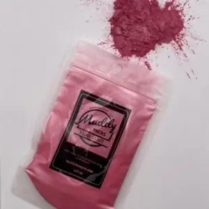 MuddySoapCo Blush It Off Mica 1 oz for Soap Making, Cosmetics, Bath Bombs, Nail Polish