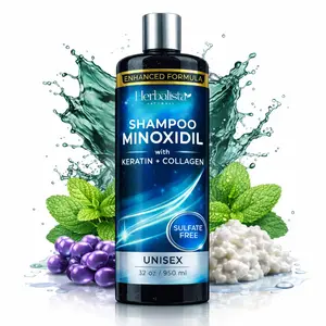 Viral Minoxidil  Biotin + Collagen Shampoo, Sulfate-Free Thickening Hair Cleanser for Fuller-Looking, Stronger Hair, Unisex Daily Scalp Care, 32 oz (950 ml)