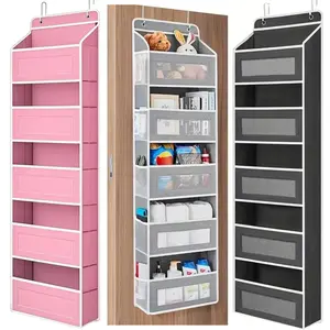 Over-the-Door Organizer Storage Set with Easy Installation, Large Mesh Pockets, Anti-Tilt Design & 44 lb Capacity, Hangable Home Organizer for Bedroom Baby Essentials, Back to School Dorm Must-Have,summervibes