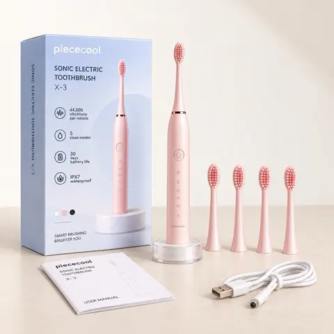 PIECECOOL Electric Toothbrush(pink)