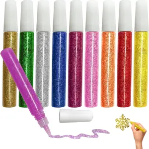 10/30 Pack Washable Glitter Glue Stick Set, DIY Arts & Crafts Glitter Pens, Glitter Glue Gel Pens for Art Projects, Grad Caps Assorted Colors Glue Stick, Decorating Supplies, Art Materials, Glitter Sticks