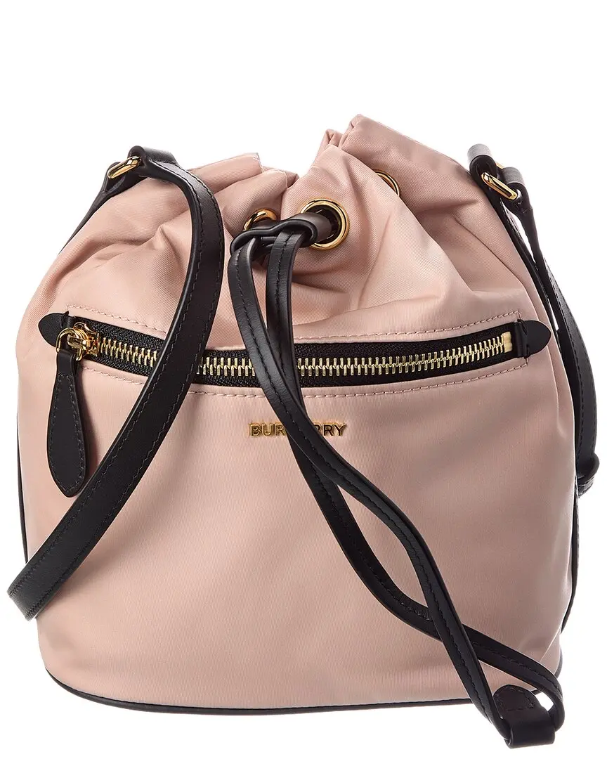 Burberry Drawstring Nylon Bucket Bag