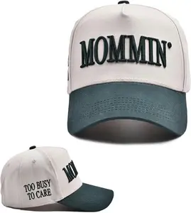 Mommin Trucker Hat - Green ,Vintage Two-Tone Women's Baseball Cap with Mama Hat Mothers Day Great Gifts for Mom Wife Stepmom
