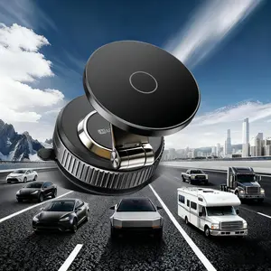 Magnetic Phone Holder for Car 2026 Heavy Duty Model 360° Adjustable Vacuum Suction Car Magsafe Phone Mount Cell Phone Holders for Your Car for iPhone 17 16 Pro Max 15 14 13 12 Plus (Metal Stand Rotor)