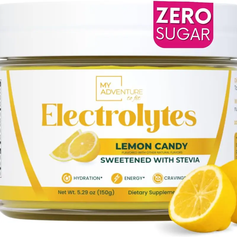 Lemon Candy Electrolyte Powder High Potassium & Salt Vegan Keto Paleo Friendly 30 Servings