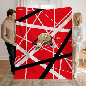 Van Halen 5150 Printed Fleece Blanket Soft Cozy Lightweight Plush Microfiber Throw HD Print Unique Trendy Christmas Gift for Sofa & Home