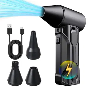 Turbo Force Fan Tf02 Y, Portable Jet Fan for Car Snow & Cleaning, USB Car Fan