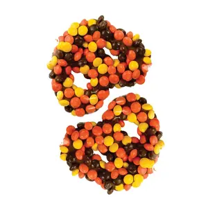 Asher Milk Gourmet Pretzel with Reeses Pieces 6lb *Fragile Item*