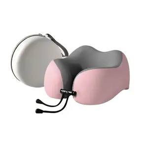 Portable U-Shaped Pillow Travel Memory Foam Foldable Neck Support, Comfortable Headrest for Long-Distance Summer Trips