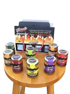Hot Chili Puree Medley - Pack of 8 | Variety Pack Of Bold & Spicy, Sweet & Savory Hot Sauces For Flavorful Recipes  - Flavor Dip & Cooking Sauce Bundle  - 100g Sauce Jar/Each