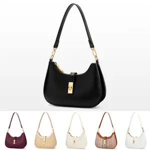 KKXIU Shoulder Bag for Women Cute Hobo Handbag and Vegan Leather Retro Clutch Purse with Zipper Closure