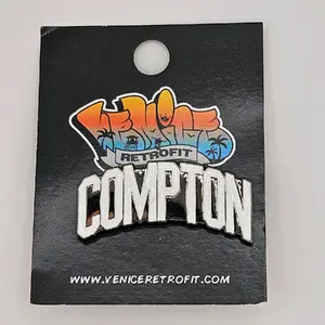 Compton Metal Hat Pin - Fashion Accessory for Personalized Style, Soft Enamel Pin for Customization