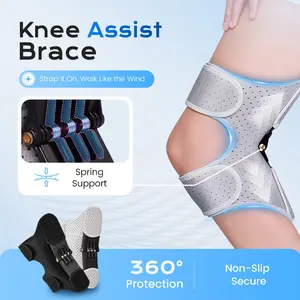 Adjustable Knee Protection Booster for Sport Premium Support Multipurpose Design Breathable Fabric Durable Construction Sizes M L XL Spring Support 360° Protection Non-Slip Secure