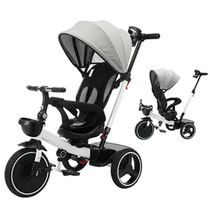 Baby Stroller Tricycle Ride Bike , 5-in-1, Adjustable Canopy, Sitting & Lying,Celerity Disassembly & Assembly,1-5 Years