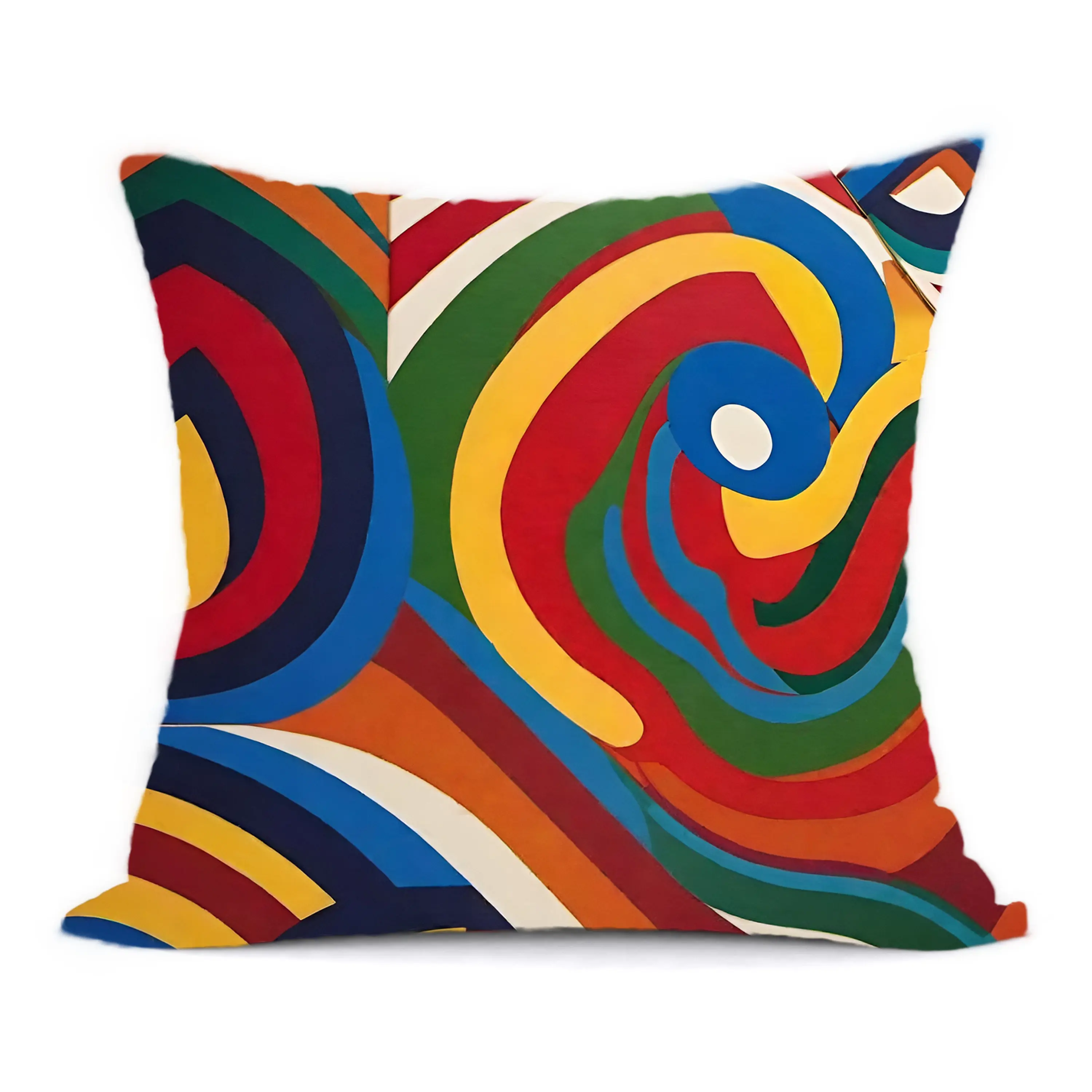 Vortex Swirl Print Pillow, Soft Furnishing Accessory, 18X18 Snuggler pillow snuggler pillow caces 90s cinderella punchy  pillow