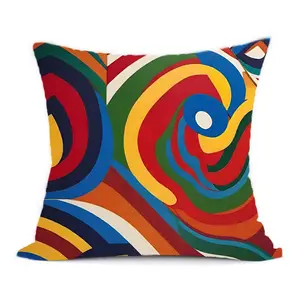 Vortex Swirl Print Pillow, Soft Furnishing Accessory, 18X18 Snuggler pillow snuggler pillow caces 90s cinderella punchy  pillow