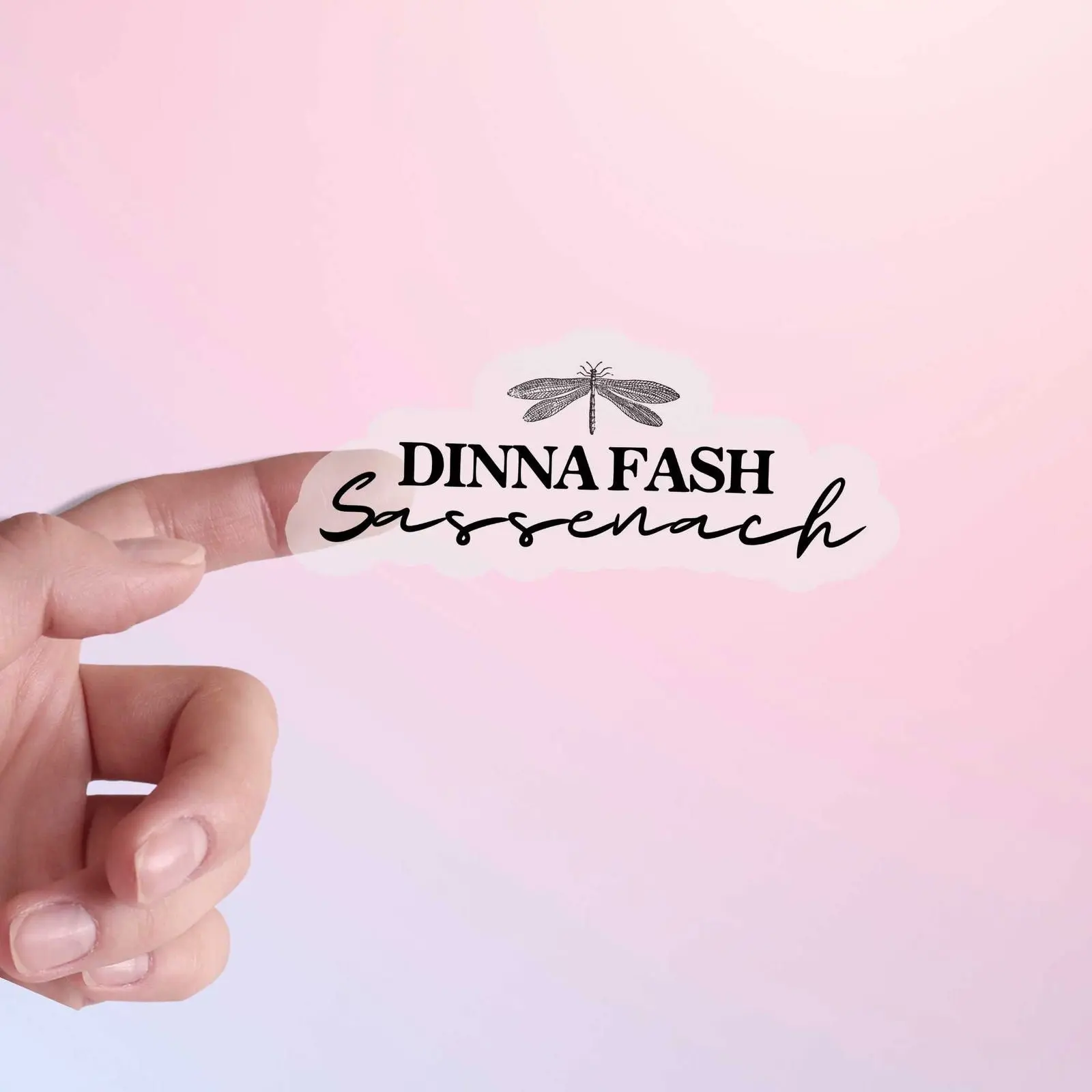 Outlander Sticker Jamie Quote - Dinna Fash Sassenach